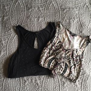 Lot of two dressy tanks